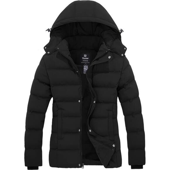 Women's Hooded Warm Winter Coat Quilted Thicken Puffer Jacket - Picture 1 of 7